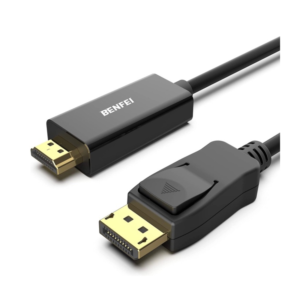 NWT Benfei DisplayPort to HDMI 6 Feet Cable Male to Male Adapter Gold-Plated